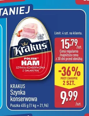 Szynka konserwowa Krakus promocja w Aldi