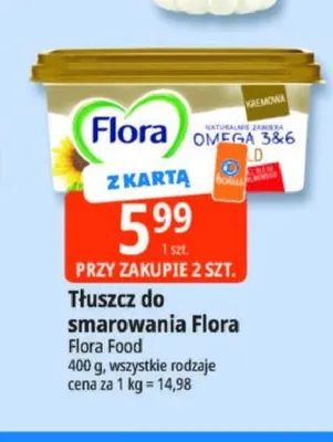 Tłuszcz do smarowania Flora promocja w Leclerc