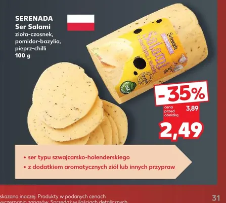 Ser salami zioła-czosnek Serenada promocja w Kaufland
