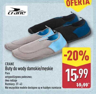 Buty do wody męskie Crane promocja w Aldi