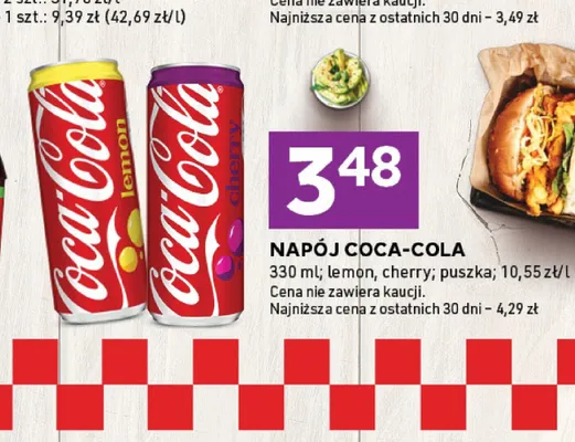 Napój Coca-Cola Cherry promocja w Stokrotka