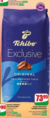 Kawa ziarnista Tchibo Exclusive promocja w Dino