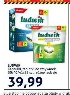 Kapsułki do zmywarek Ludwik promocja w Blue Stop
