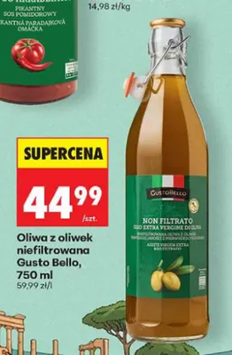 Oliwa z oliwek niefiltrowana Gusto Bello promocja w Biedronka