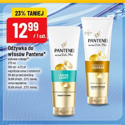 Odżywka do włosów Pantene Aqua Light promocja w POLOmarket
