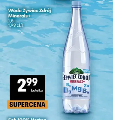 Woda Żywiec Zdrój Minerals+ promocja w Delikatesy Centrum