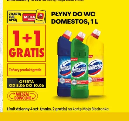 Płyn do WC Domestos promocja w Biedronka