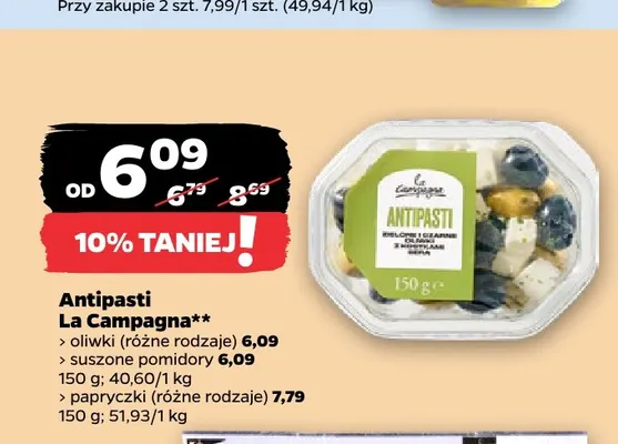 Antipasti oliwki La Campagna promocja w Netto