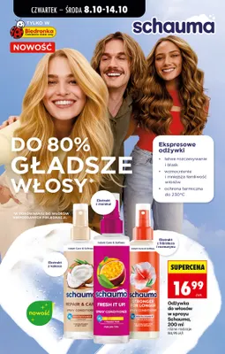 Odżywka do włosów w sprayu Schauma Stronger For Longer promocja w Biedronka