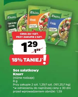 Sos sałatkowy Knorr włoski promocja w Netto