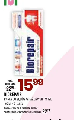 Pasta do zębów wrażliwych Biorepair promocja w Drogerie Natura