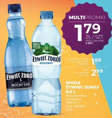 Woda niegazowana promocja w Duży Ben