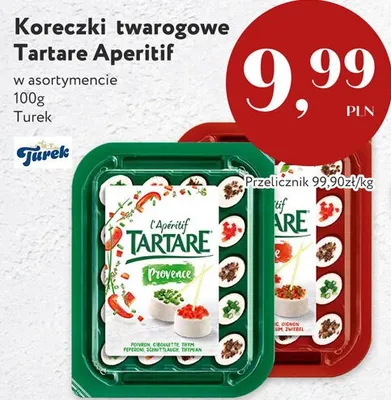 Koreczki twarogowe Tartare Aperitif w asortymencie Turek promocja w Market Point