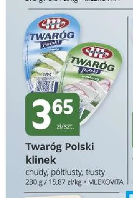 Twaróg Polski klinek chudy Mlekovita promocja w Marketvita