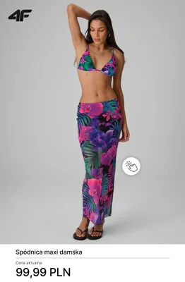 Spódnica maxi damska 4F promocja w 4F