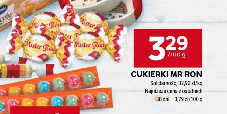 Cukierki Mr Ron Solidarność promocja w Stokrotka