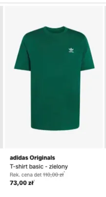 T-shirt basic Adidas Originals zielony promocja w Lounge by Zalando