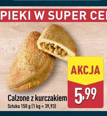 Calzone z kurczakiem promocja w Aldi
