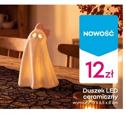 Duszek LED ceramiczny promocja w Pepco