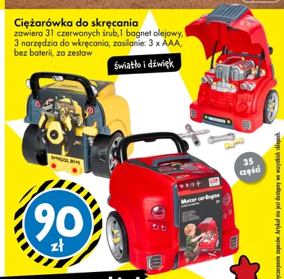 Ciężarówka do skręcania światło i dźwięk promocja w Tedi