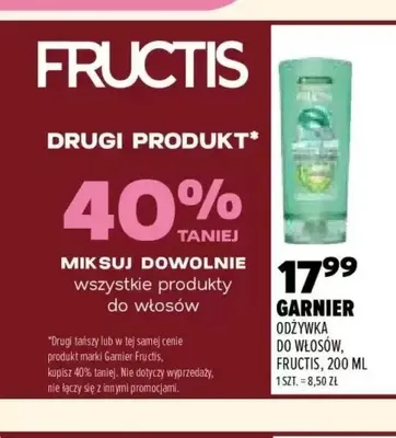 Odżywka do włosów Fructis Garnier promocja w Drogerie Natura