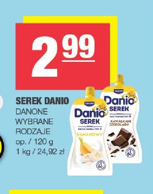 Serek homogenizowany Danio Danone promocja w SPAR