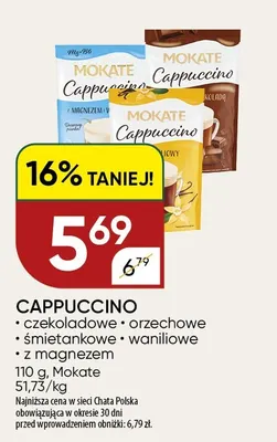 Kawa rozpuszczalna Cappuccino Mokate waniliowe promocja w Chata Polska