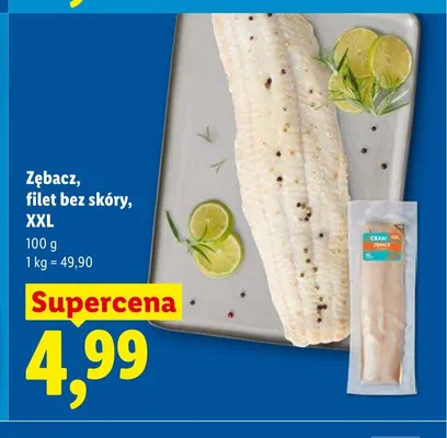 Zębacz filet bez skóry XXL promocja w Lidl