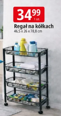 Regał na kółkach promocja w Leclerc