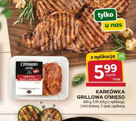 Karkówka grillowa O!mięso plastry w marynacie promocja w Stokrotka