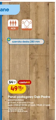 Panel podłogowy Dąb Pedro 8 mm AC5 promocja w Castorama