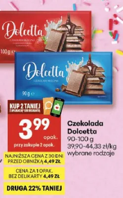 Czekolada mleczna 100g promocja w Delikatesy Centrum