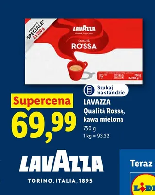Kawa mielona Lavazza Qualità Rossa 3-pak promocja w Lidl