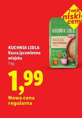 Kasza jęczmienna wiejska Kuchnia Lidla promocja w Lidl