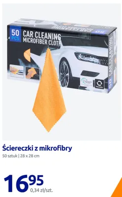 Ściereczki z mikrofibry 50-pak 28x28 cm promocja w Action