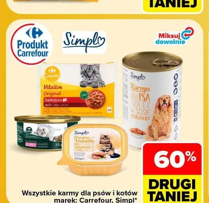 Karma dla kota Vitalive Original Selection Carrefour promocja w Carrefour