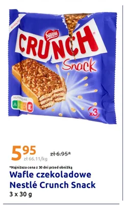 Wafle czekoladowe Nestlé Crunch Snack 3-pak promocja w Action
