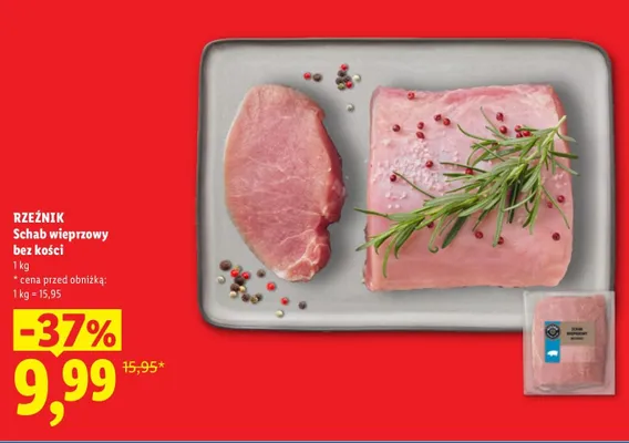 Schab wieprzowy bez kości Rzeźnik promocja w Lidl