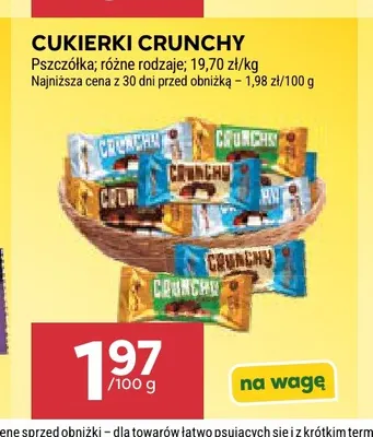 Cukierki Crunchy Pszczółka promocja w Stokrotka
