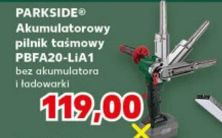 Akumulatorowy pilnik taśmowy PBFA20-LiA1 promocja w Kaufland