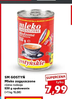 Mleko zagęszczone słodzone SM Gostyń promocja w Kaufland
