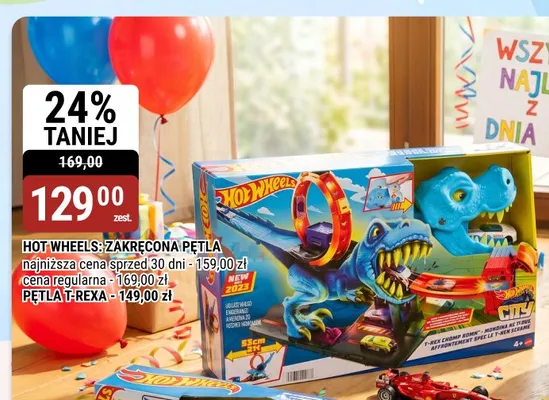 Pętla T-Rexa Hot Wheels promocja w bi1