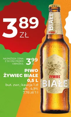 Piwo żywiec białe promocja w Duży Ben