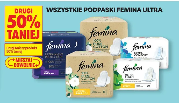 Podpaski Ultra Night Protection promocja w Biedronka