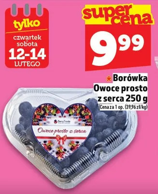 Borówka Owoce prosto z serca 250 g promocja w TOPAZ