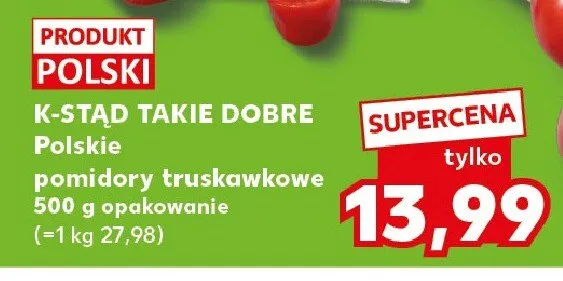 Polskie pomidory truskawkowe promocja w Kaufland