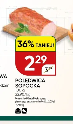 Polędwica sopocka promocja w Chata Polska