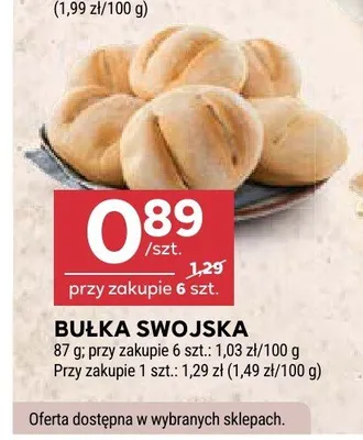Bułka swojska promocja w Stokrotka