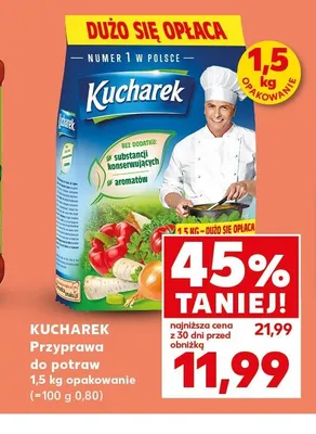 Przyprawa do potraw Kucharek promocja w Kaufland