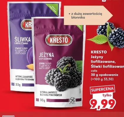 Jeżyny liofilizowane Kresto promocja w Kaufland